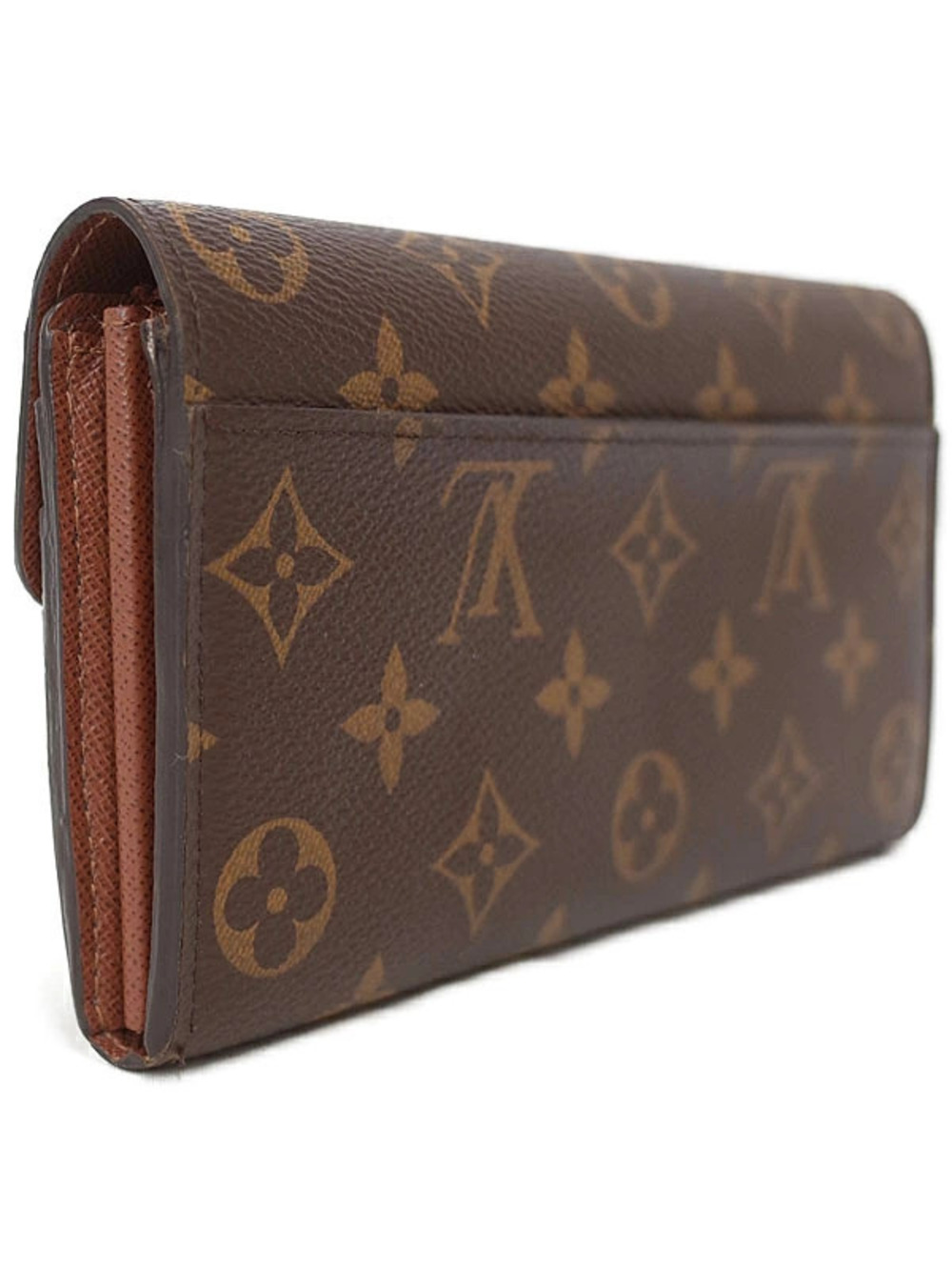 Louis Vuitton Long Monogram Wallet Bi Sarah fold Portefeuille Brown